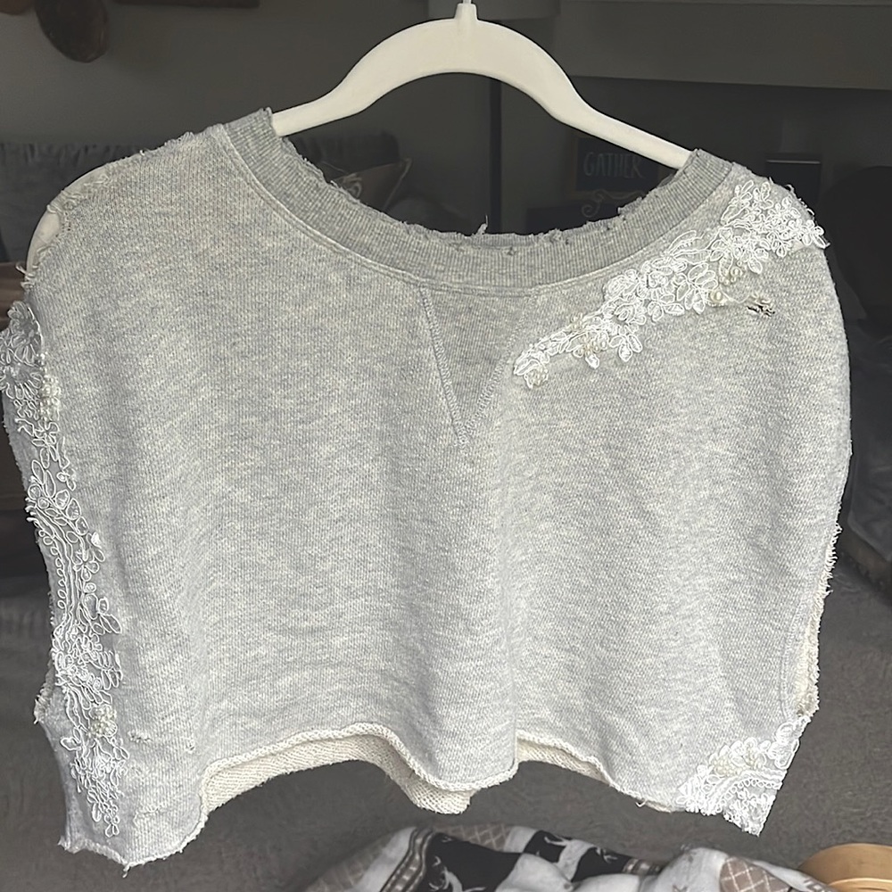 Free People Cropped Shirt